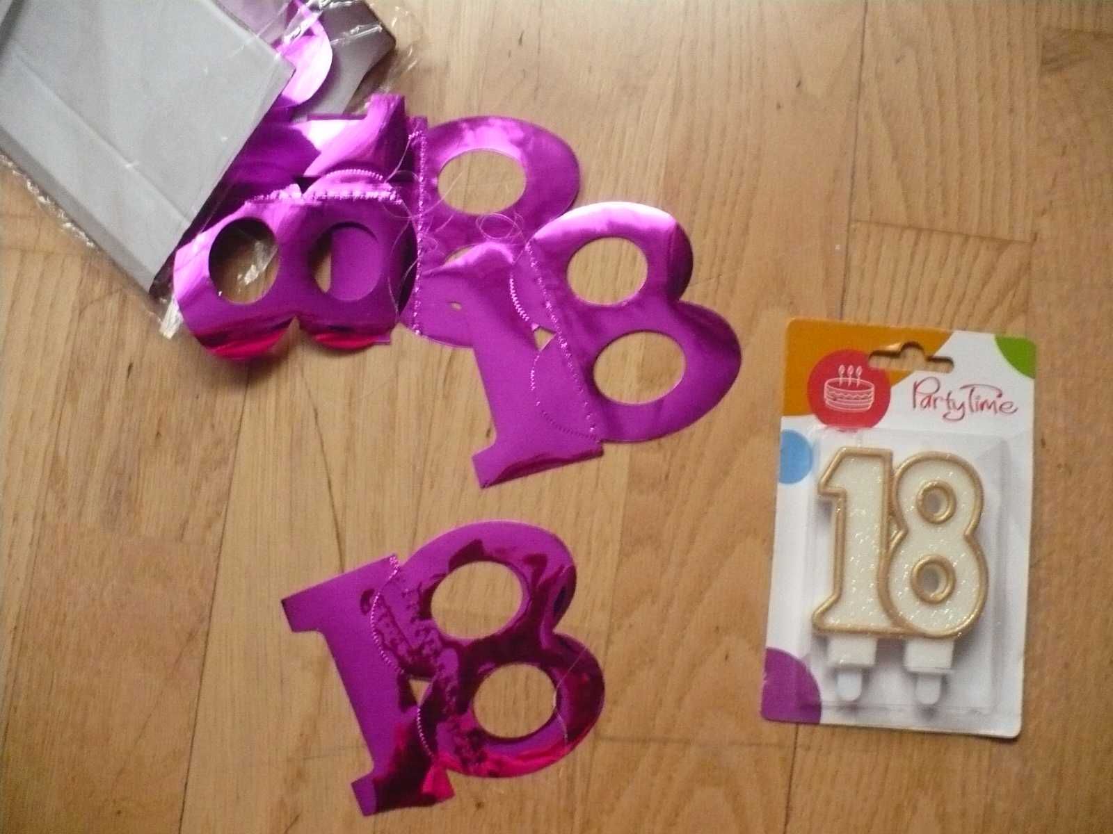 balony 18-nastka ozdoby urodzinowe