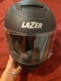 Kask motocyklowy czarny rozmiar S