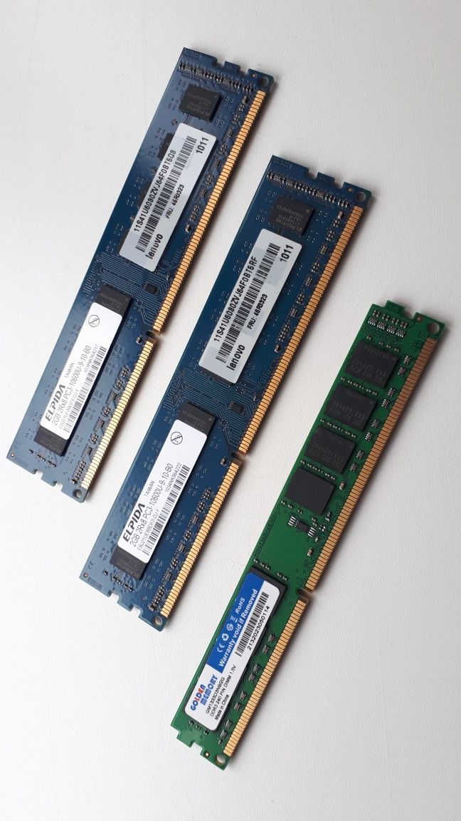 Оперативна пам'ять Elpida(х2)+(Golden Memory) DDR3 2Gb 1333mHz