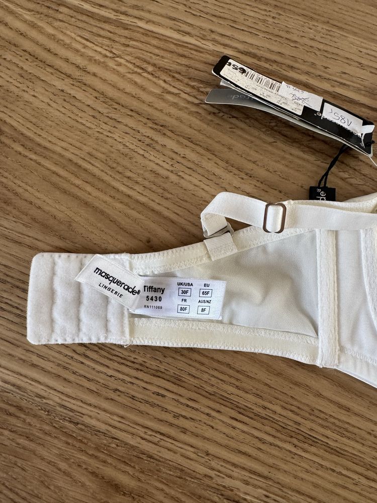 Biustonosz nowy 65F bardotka strapless brytyjskiej firmy Panache