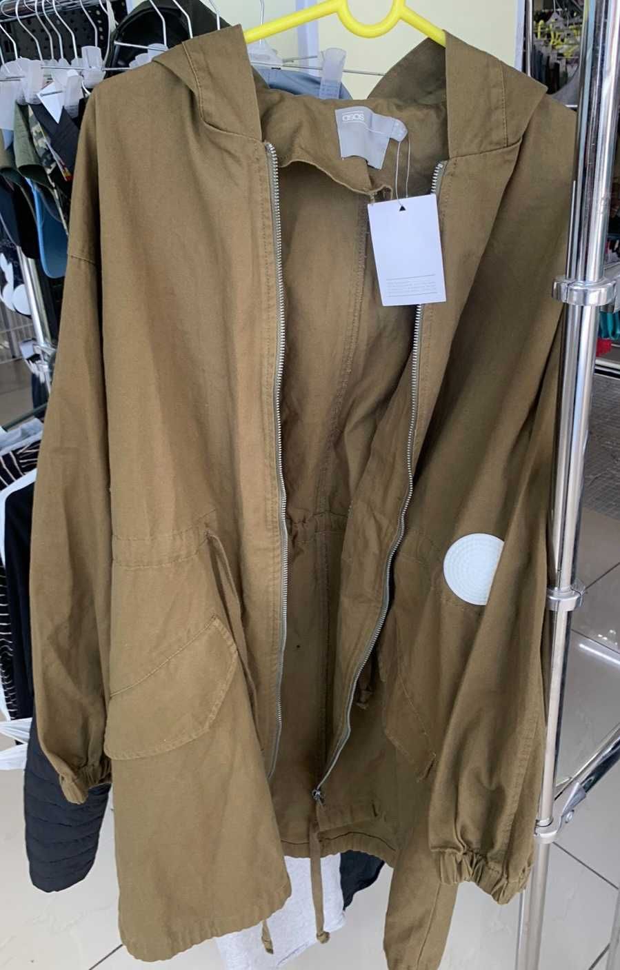 Стильная брендовая парка куртка ветровка ASOS TALL Оверсайз р.S