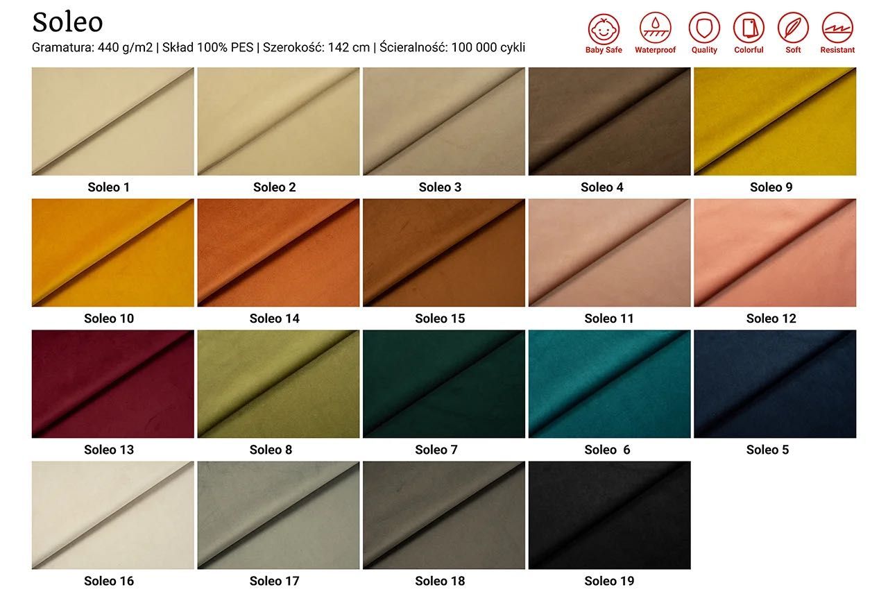 Kanapa sofa VIOLE BOUCLE rozkładana z funkcją spania + pojemnik