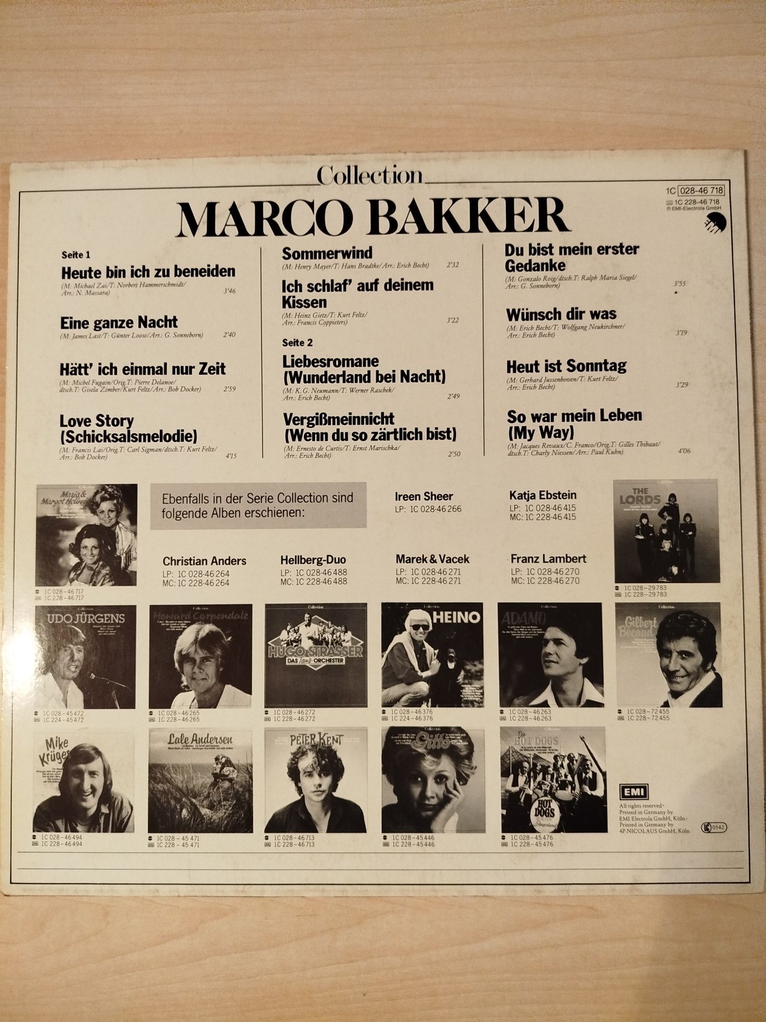 Marco Bakker Collection płyta winylowa