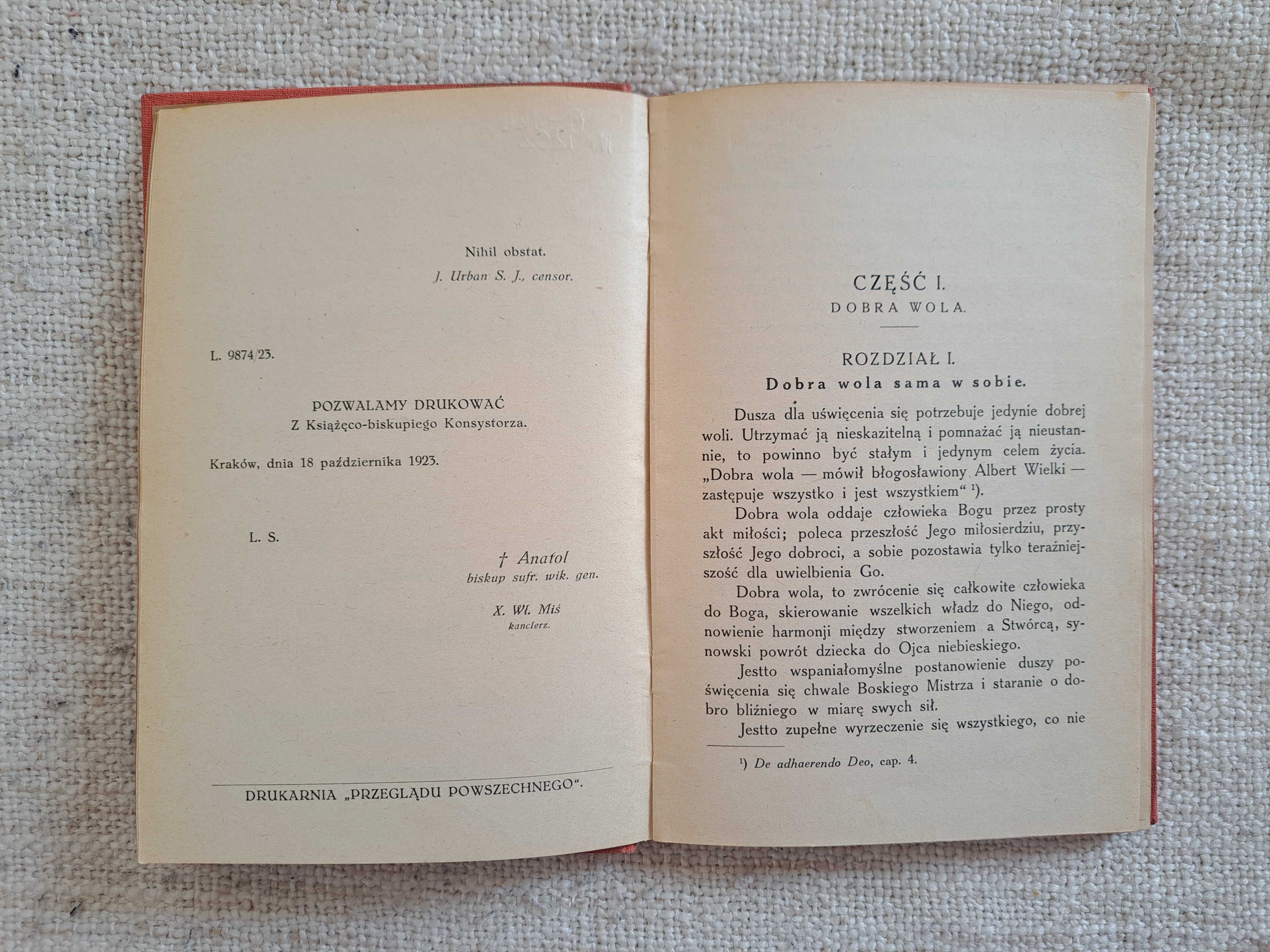 1923 rok. Dobra wola. Ks. Józef Schryvers