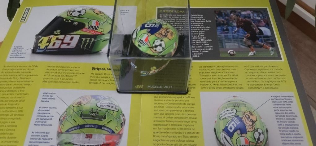 Miniatura Capacete Rossi mugello 2017