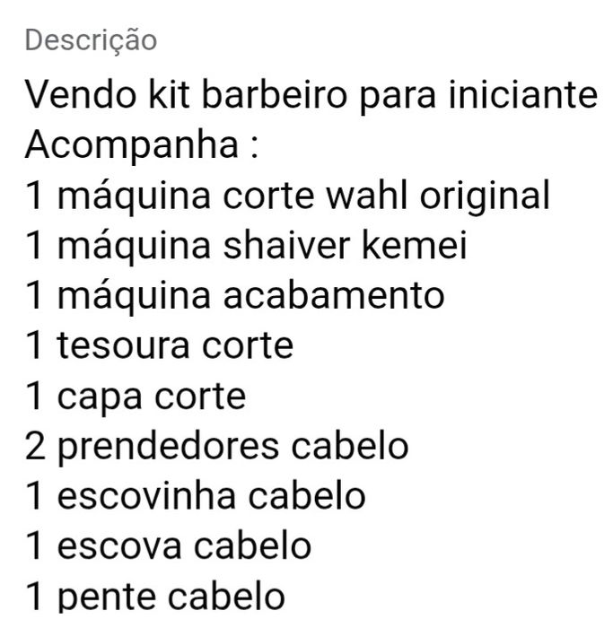 Máquinas barbeiro whal
