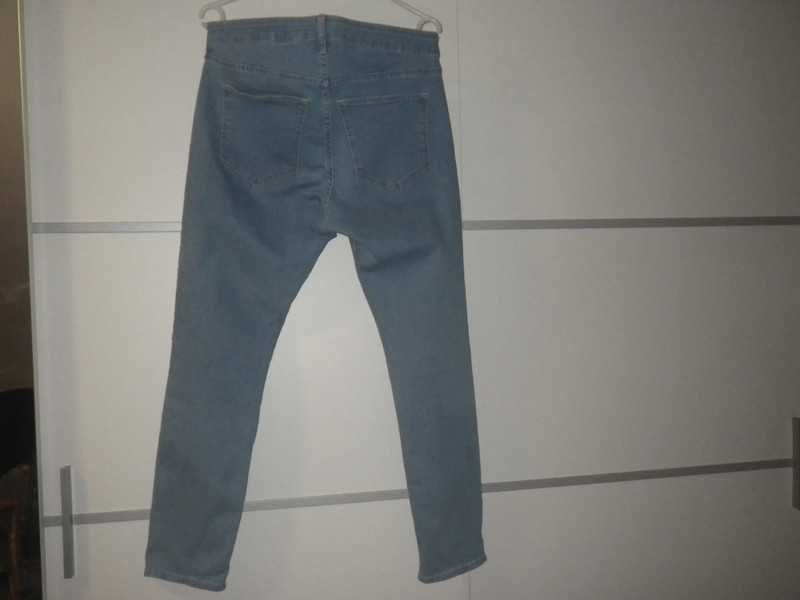 Denim Skiny Regular niebieskie jeansy z elastanem r 33/44