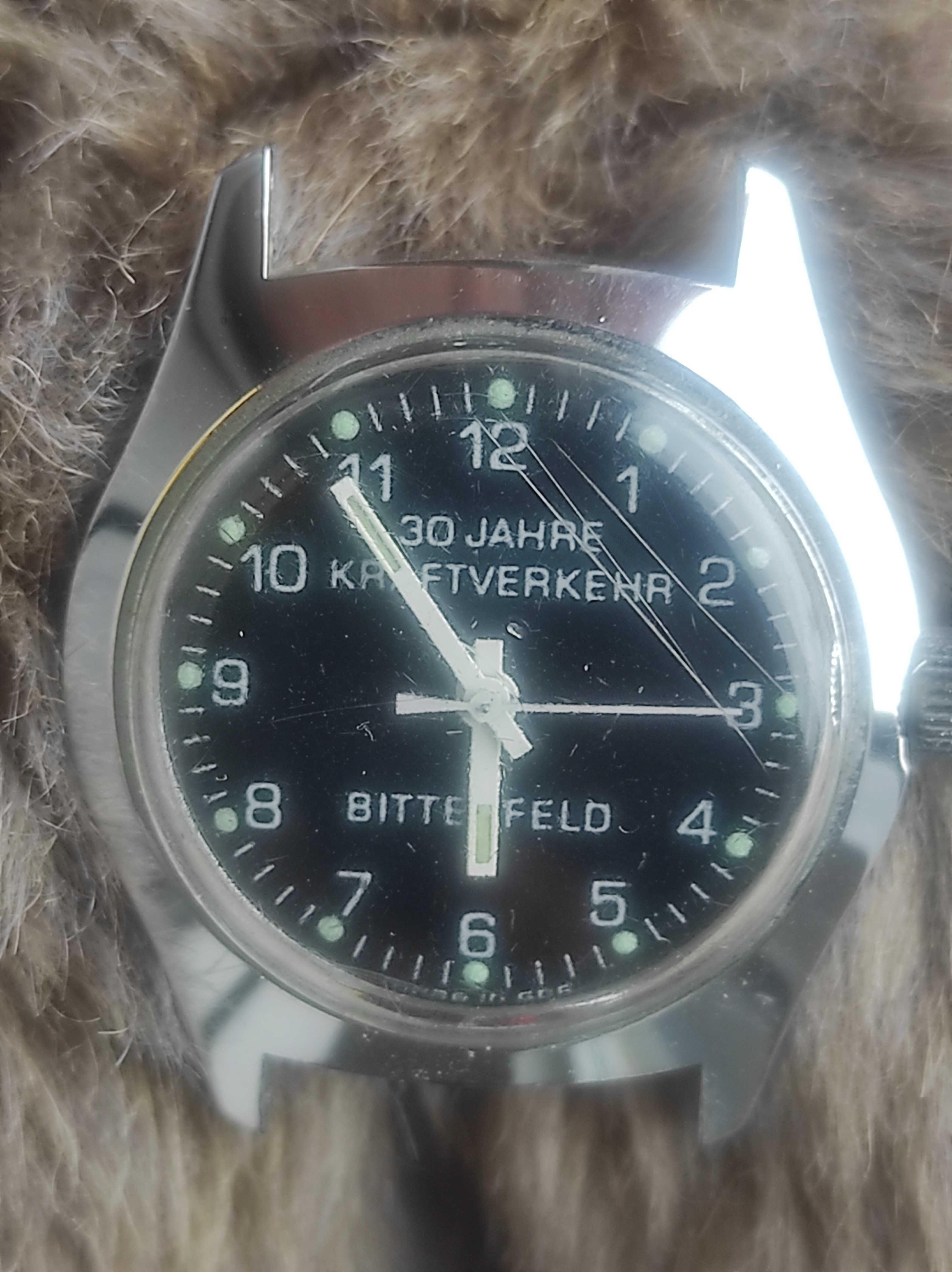 Zegarek vintage Bitterfeld " 30 jahre kraftverkehr" ,NRD