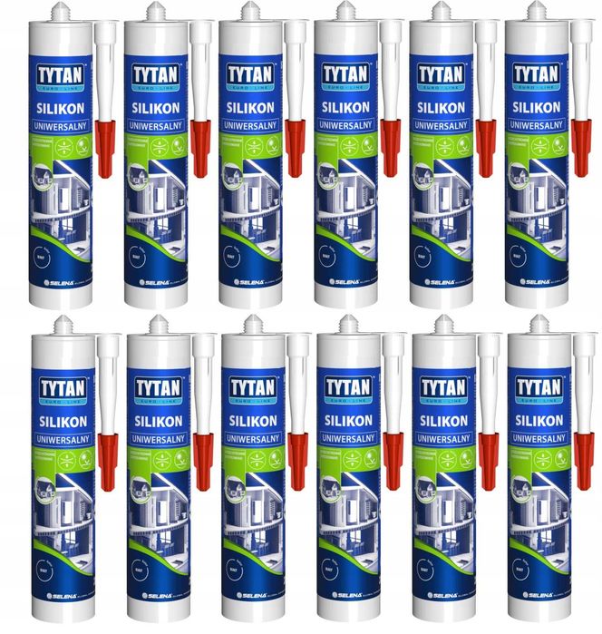 Silikon uniwersalny biały TYTAN, 280 ml