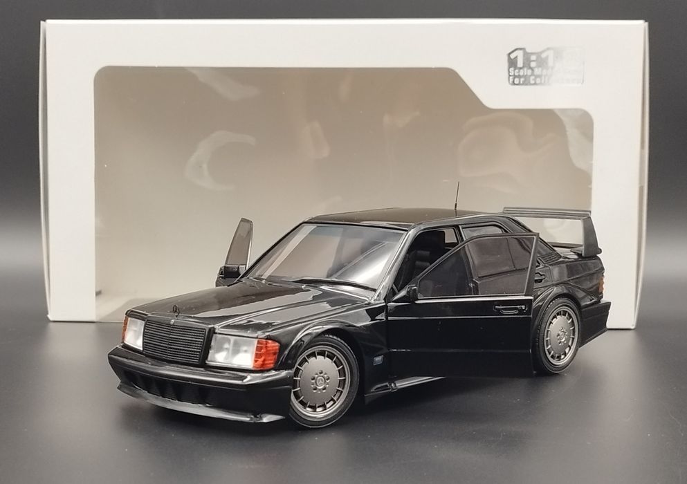 1:18 Solido 1990 Mercedes Benz 190E Evolution II EVO 2 Black Model