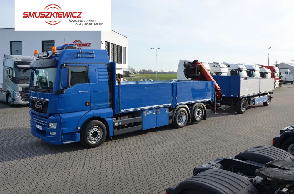 MAN TGX 26.500 6x2 HDS ZETKA PALFINGER KLIMA P. OŚ POD. I SKRĘTNA FULL AIR SKÓRY NAVI DE 5659