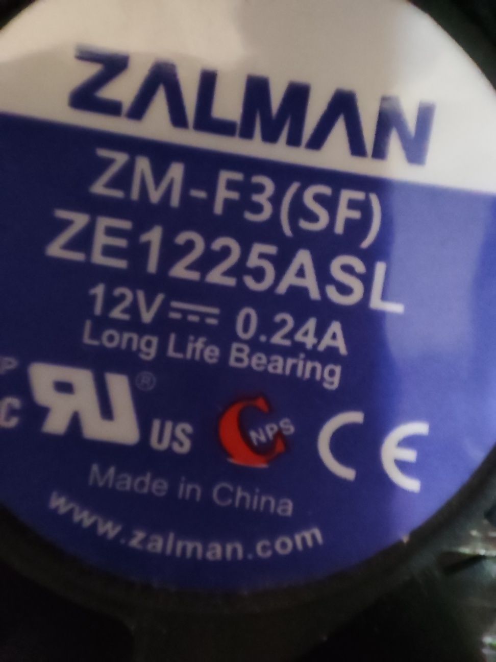 Кулера Zalman ZM-F3 SF
