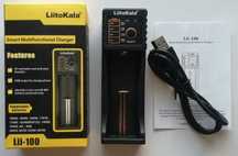 Turystyczna ładowarka Liitokala Lii-100 AAA/AA/18650/26650+POWERBANK