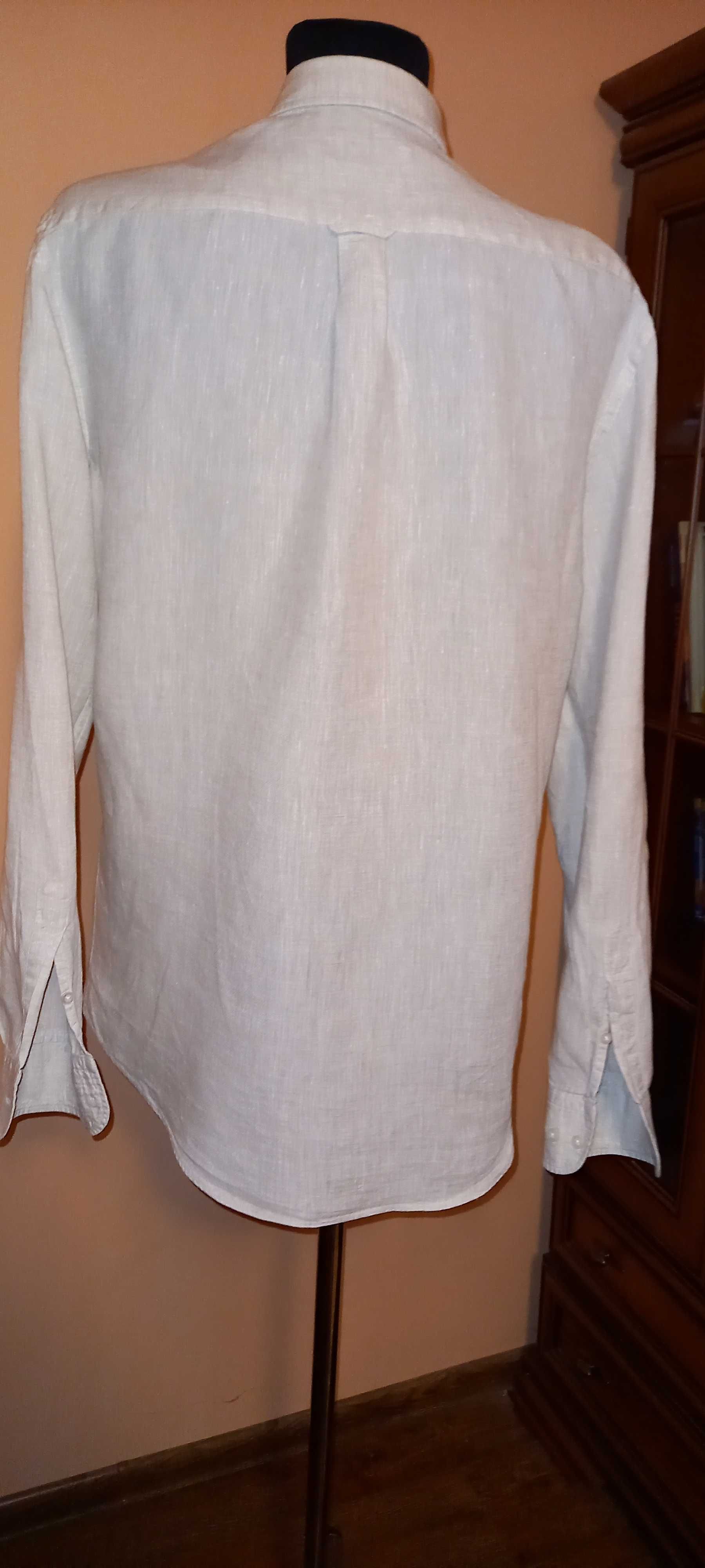 Massimo Dutti 100% len koszula r.M