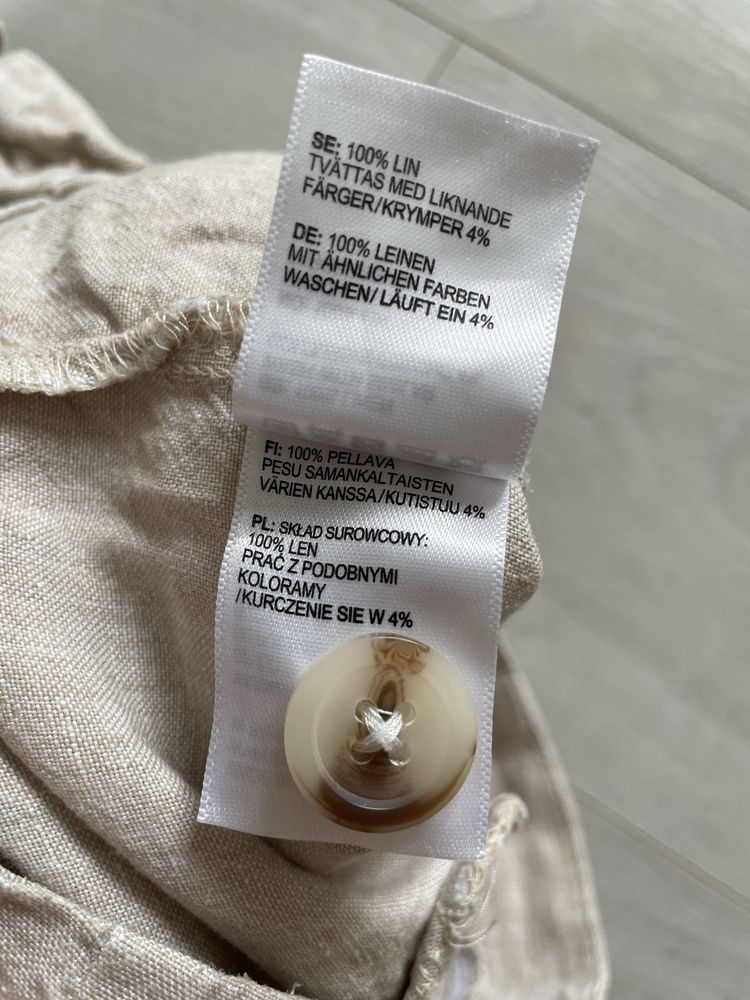 Lniane szorty, spodenki. Rozmiar M