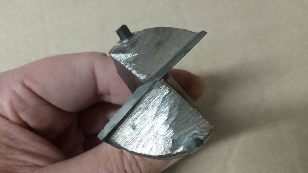 Фреза с твердосплавными напайками диаметр 45 мм.  СССР