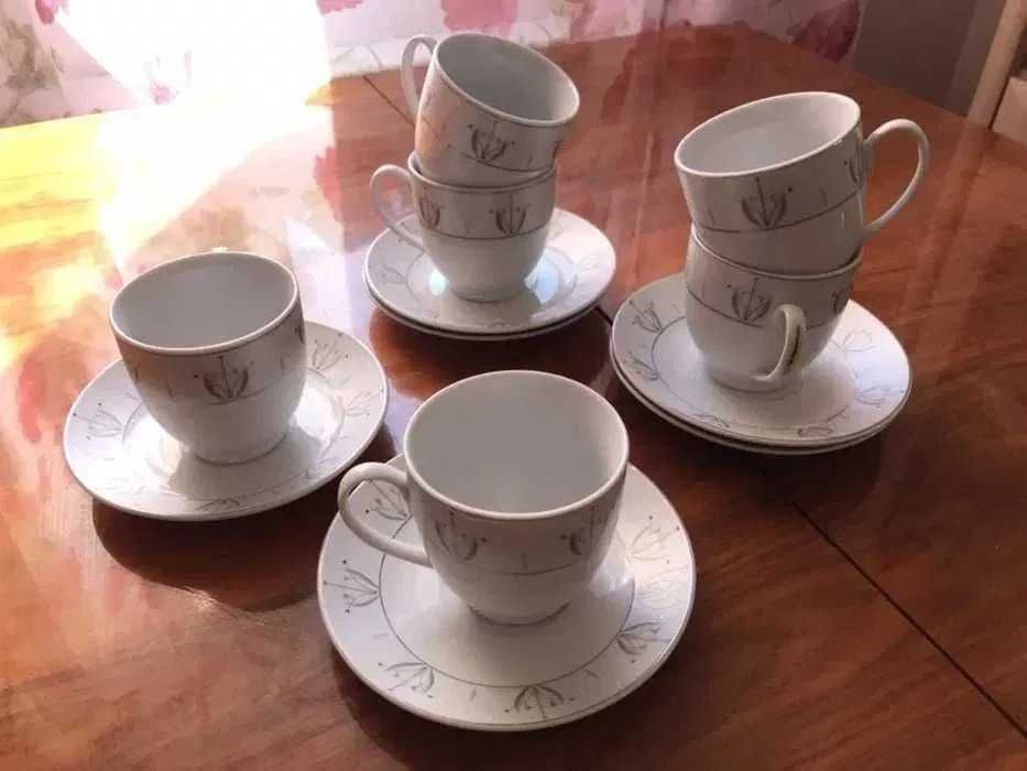 Набор чашек чайный кофейный чай кофе сервиз фарфор
