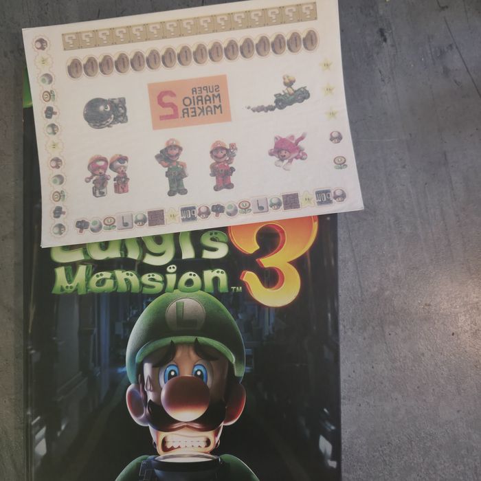 Unikatowy zestaw Nintendo Luigi’s Mansion 3 notatnik i tatuaże