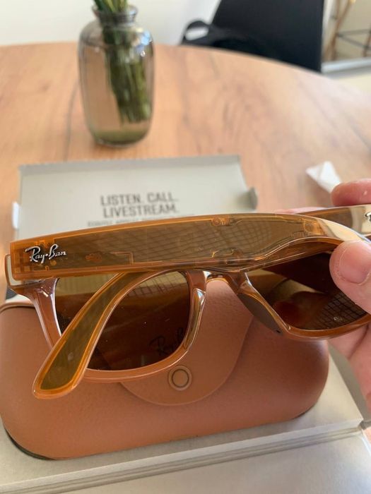 Смарт-окуляри Ray-Ban Meta Wayfarer SHINY CARAMEL POLAR BROWN