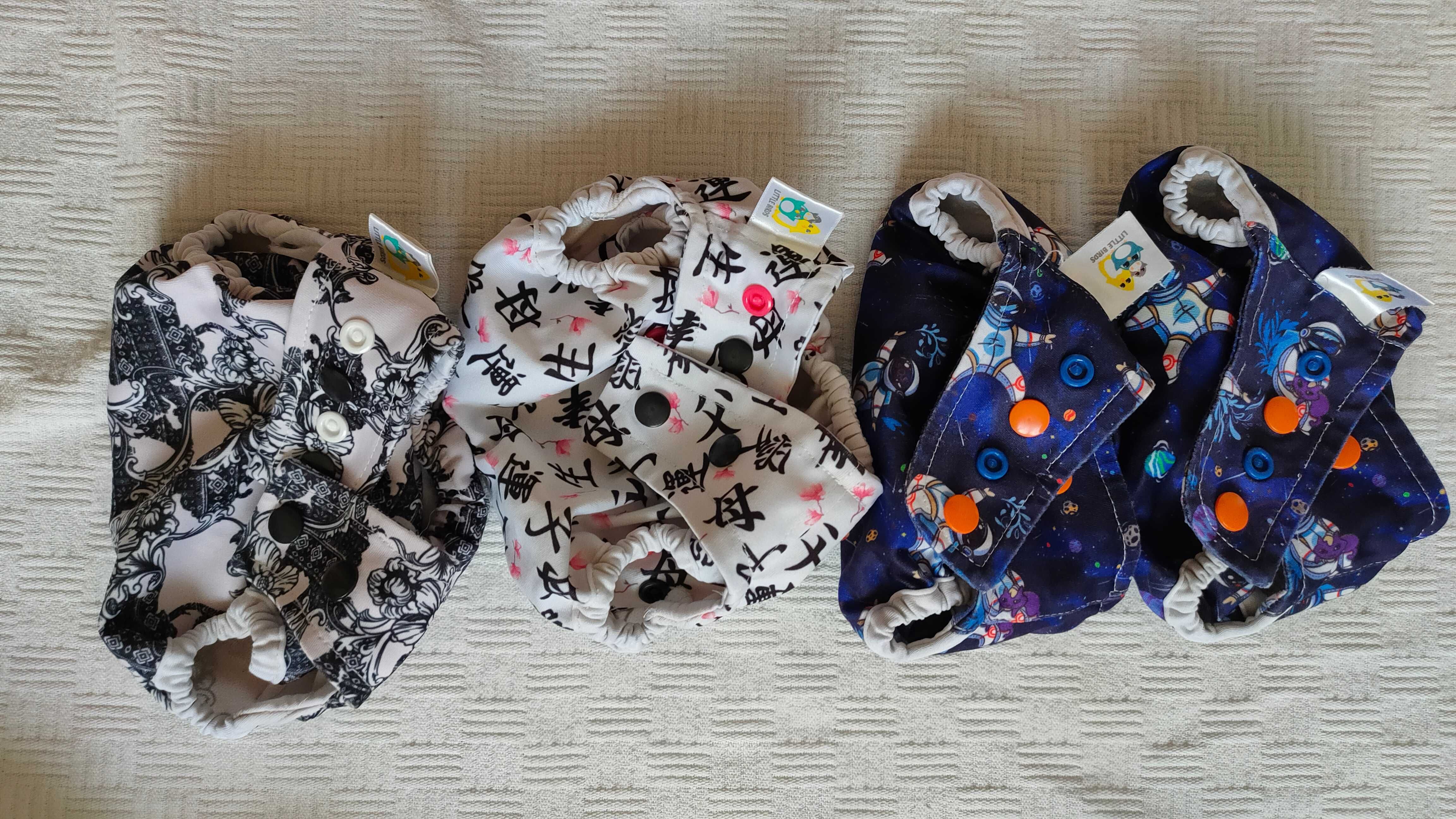 Paka pieluch wielorazowych Little Birds i inne