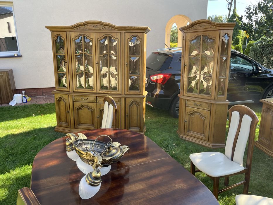 Zestaw mebli stylowych/salon/dąb/stan idealny