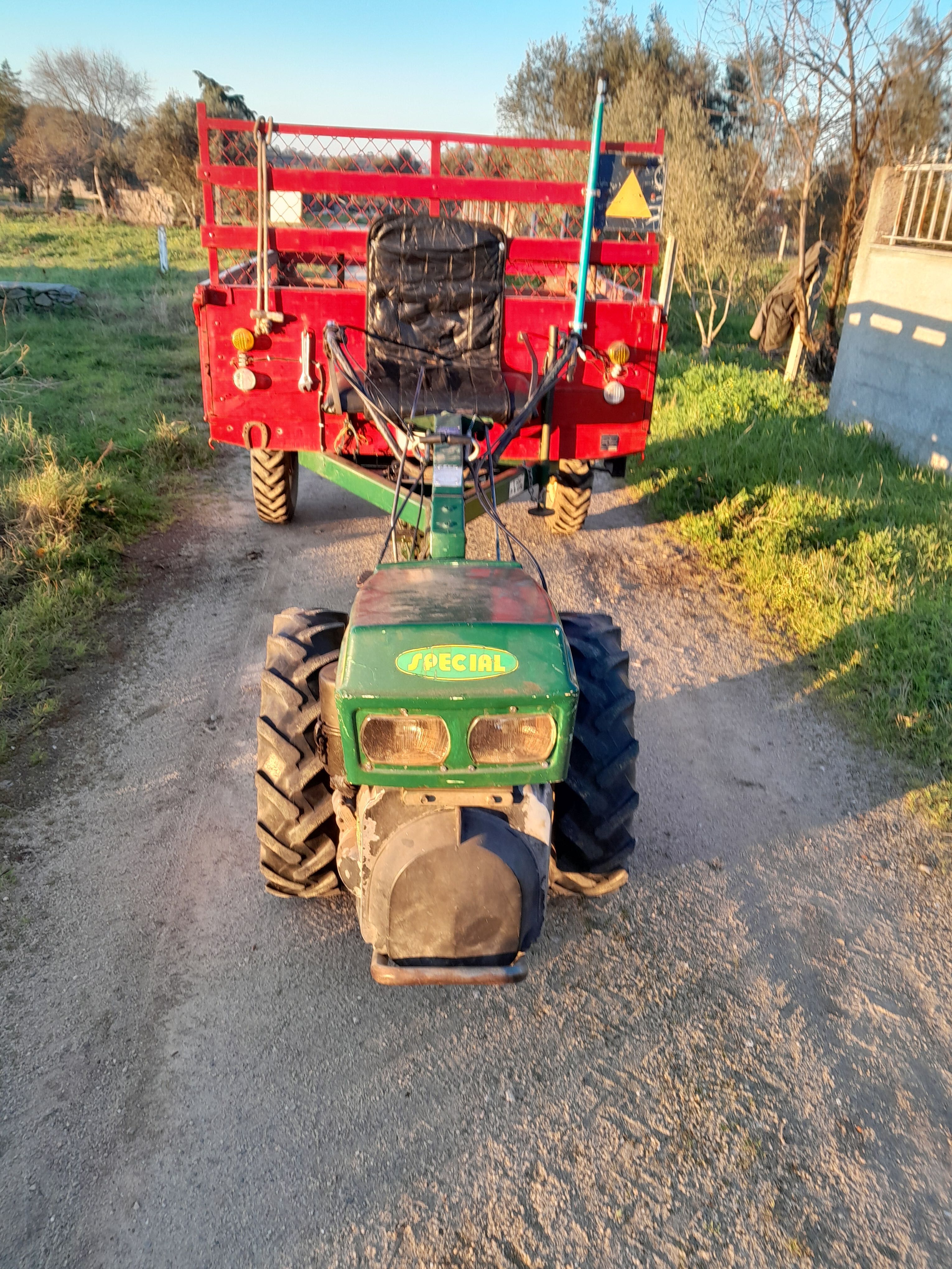 Motocultivador Rotex 16cv c/ reboque, fresa e charrua