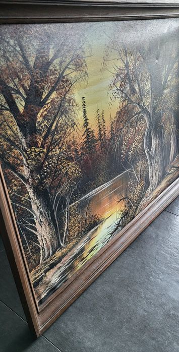 Obraz na płótnie stary w drewnianej ramię 115/80