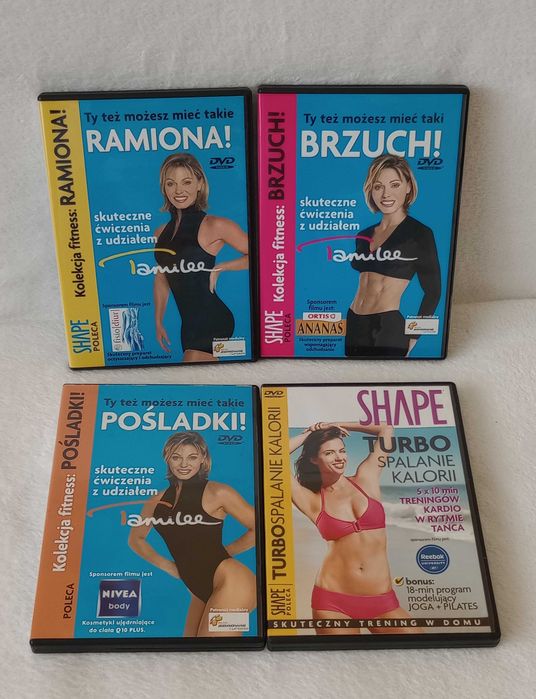DVD Shape zestaw ćwiczeń joga pilates ćwiczenia płaski brzuch ramiona