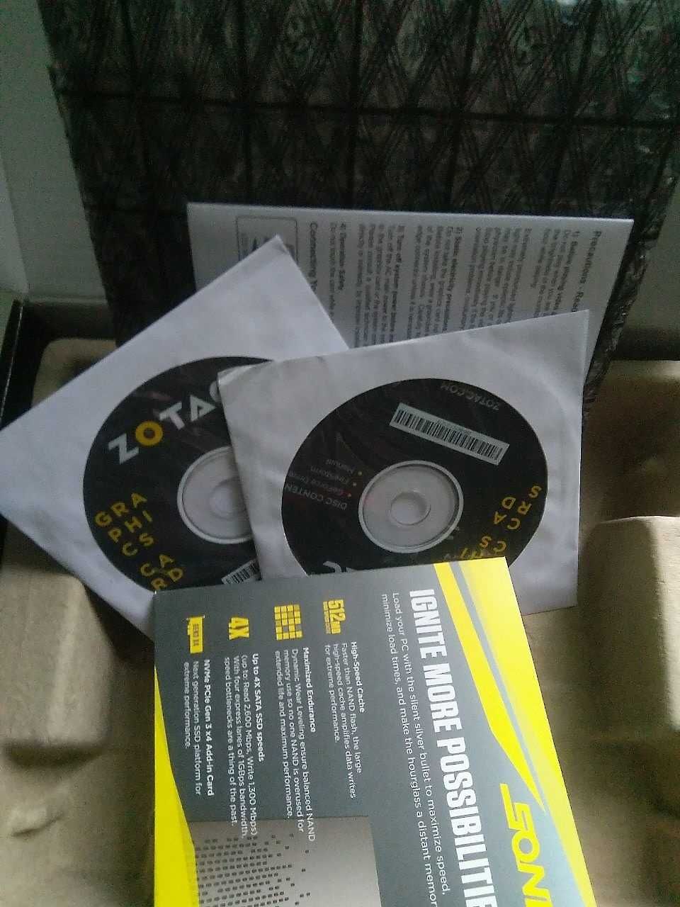 Упаковка от видеокарты ZOTAC GTX 1050Ti  ( GTX 1060)