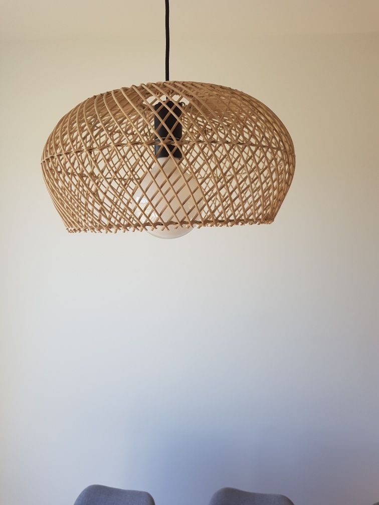 Boho klosz rattanowy pleciony Bali