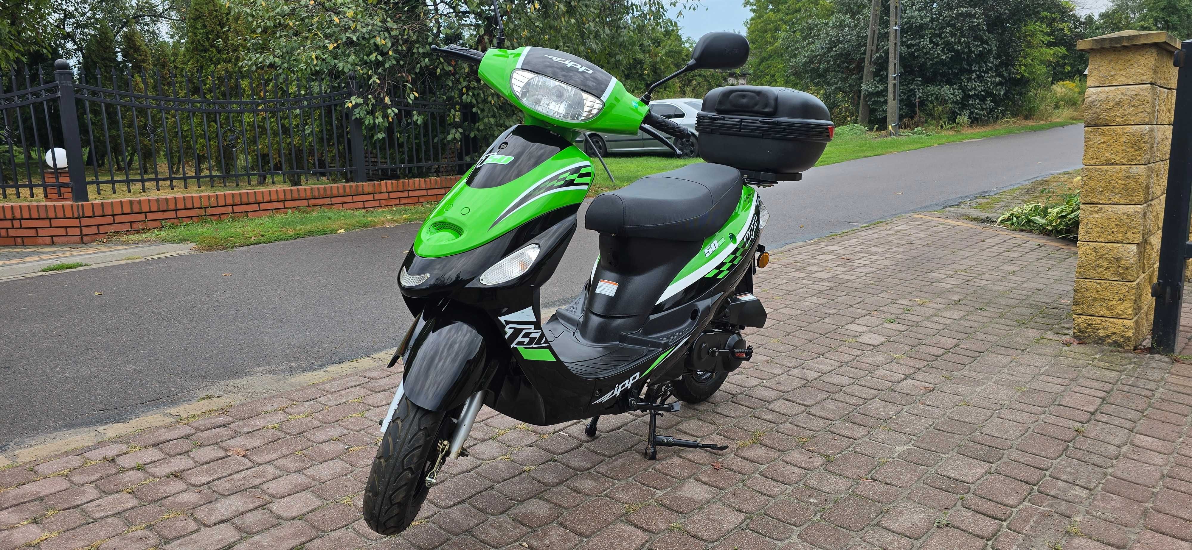 Skuter ZIPP CY50T-6 ! 2016r ! Zarejestrowany L1E !800km!Nowy !Kat.AM !