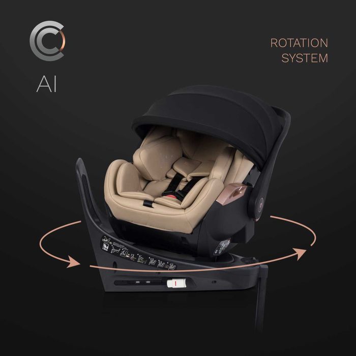 Nowy fotelik samochodowy  rozkładany z obrotową bazą isofix SKLEP NW