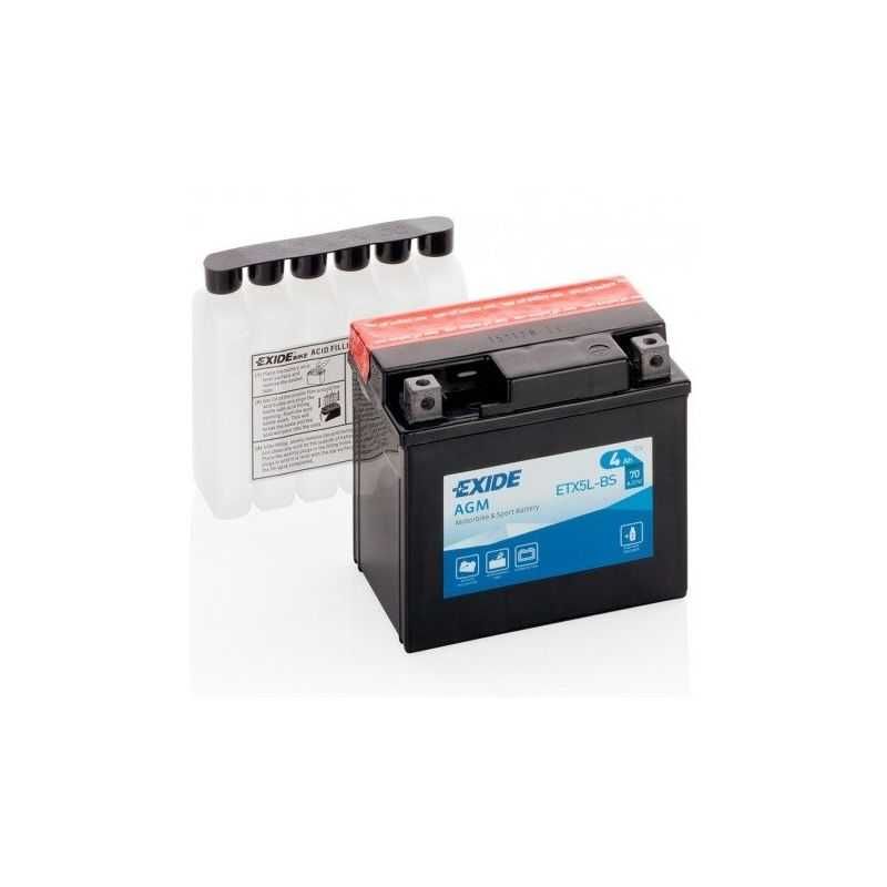 Bateria Mota Exide AGM ETX5L-BS 12v 4ah