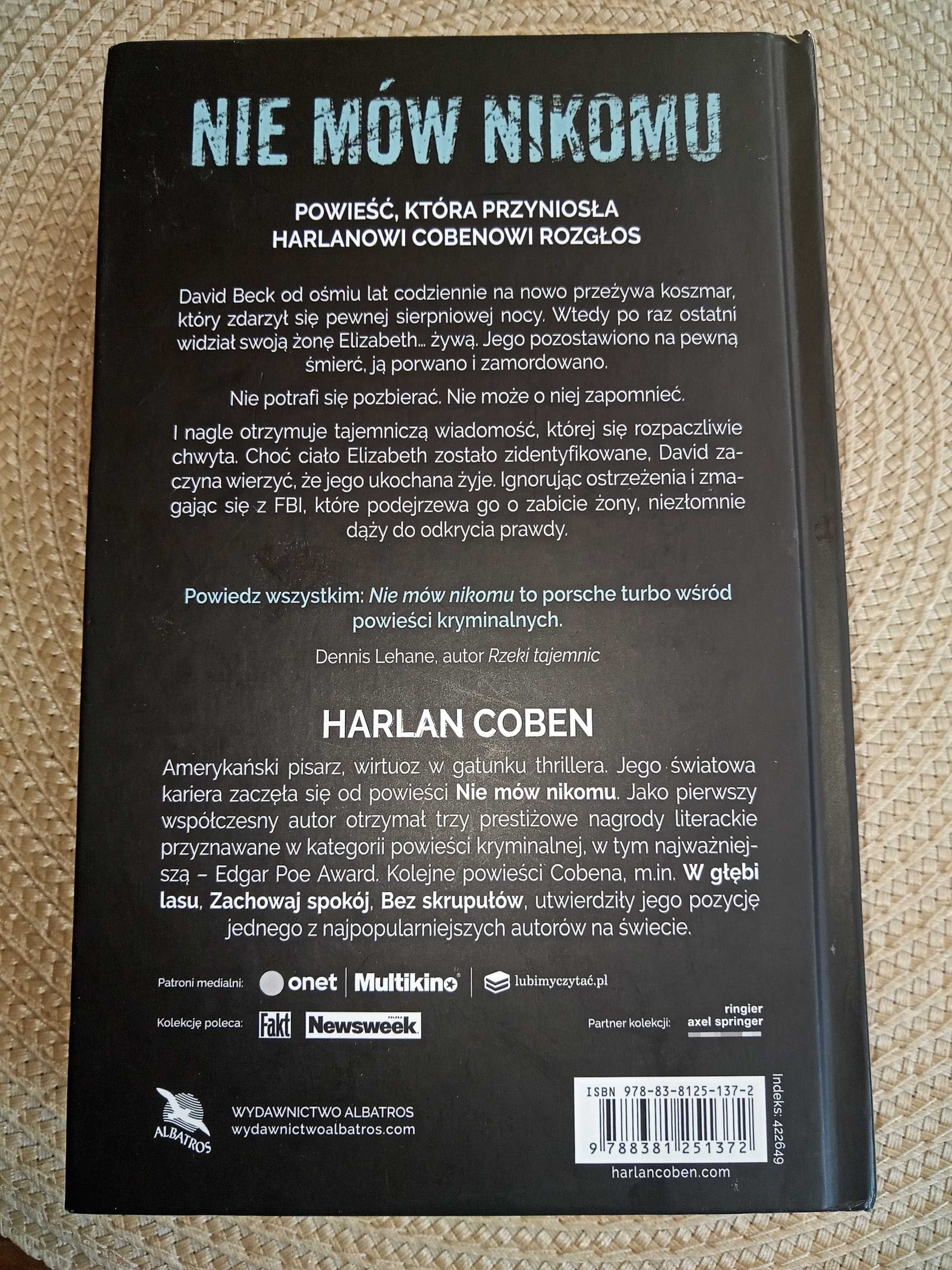 "Nie mów nikomu" Harlan Coben