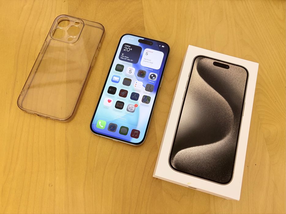 iPhone 15 Pro 256GB Titanium Natural - Fatura e garantia