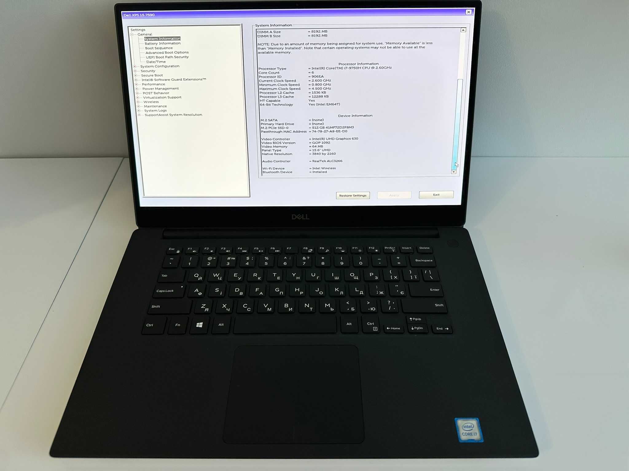 15.6" 4k OLED екран верхня кришка Dell XPS 15 7590 під ремонт\монітор