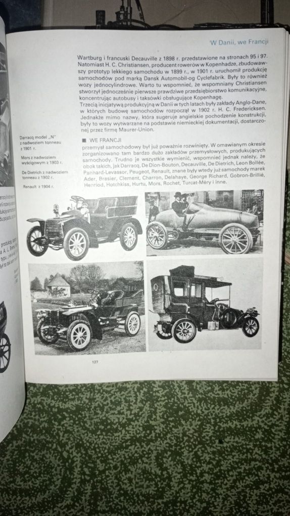 Книги на польском языке о старинных машинах