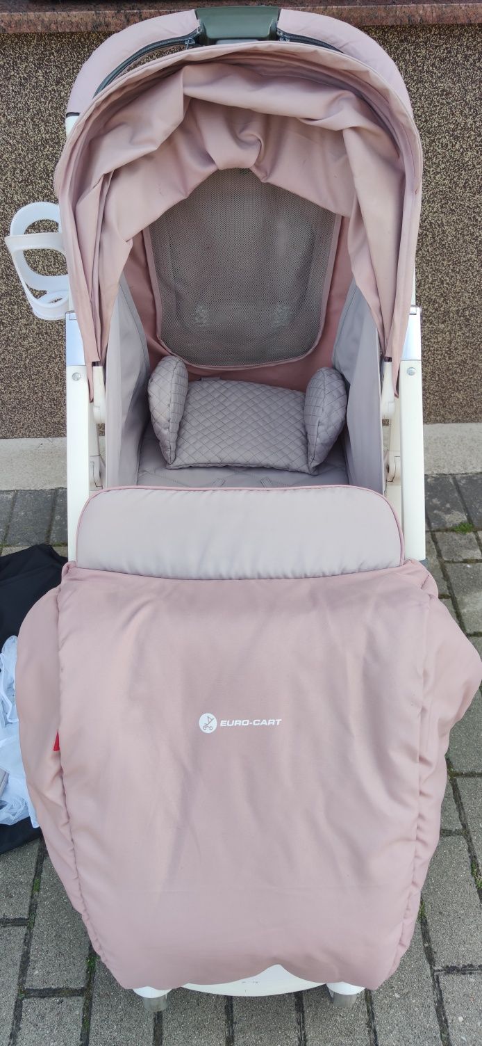 Wózek spacerowy Eurocart Volt Pro dla dziewczynki