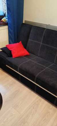 Wersalka, sofa kolor czarny