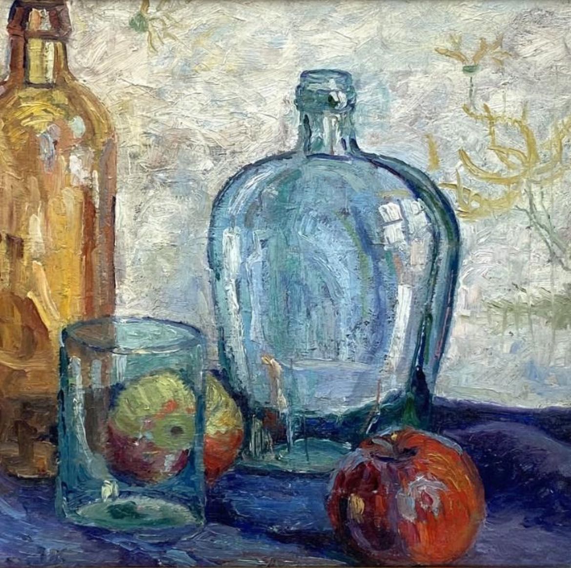 Джон Лоуренс Ллойд 1922г «Натюрморт со стеклянной посудой»