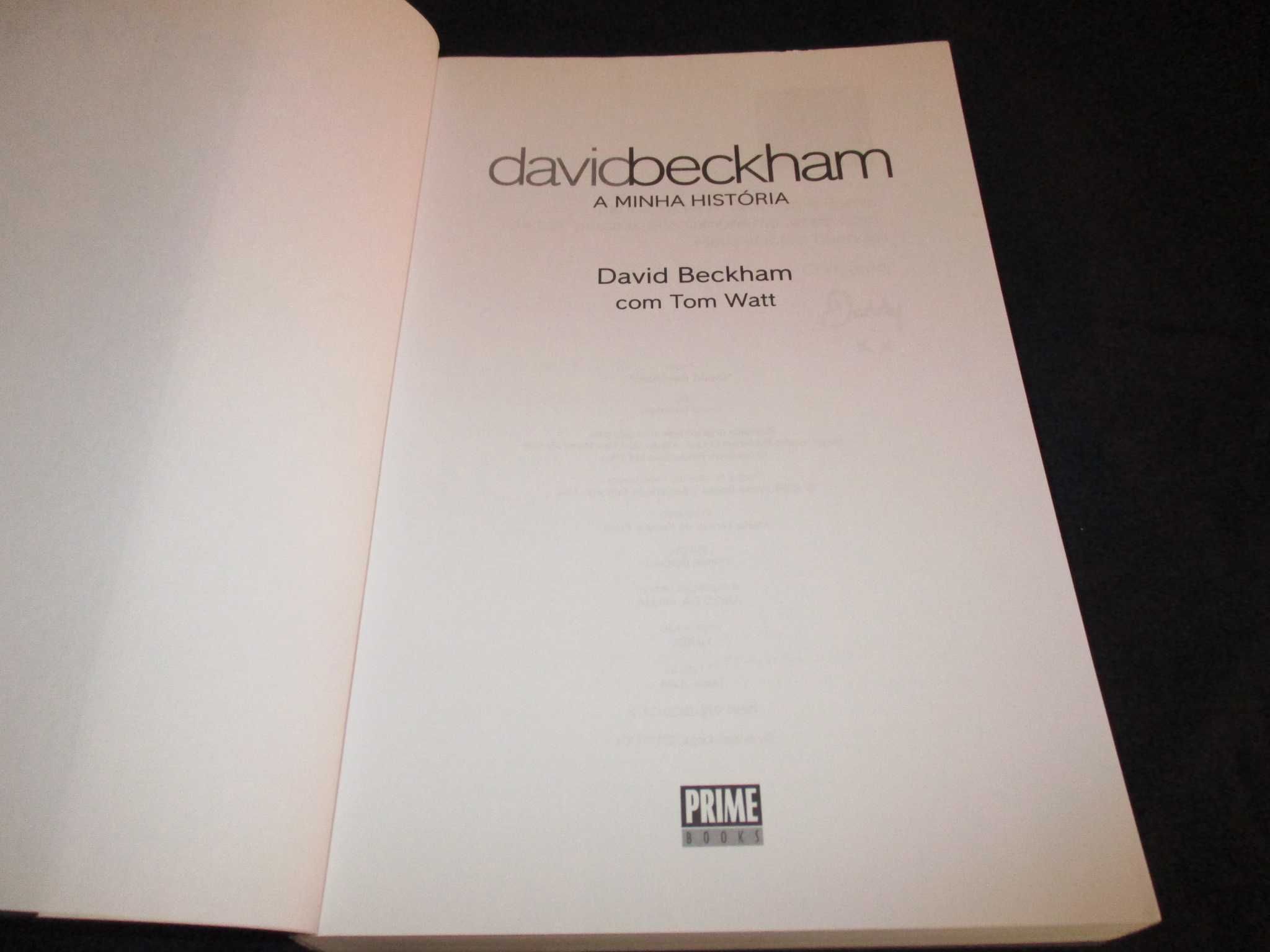 Livro A Minha História David Beckham