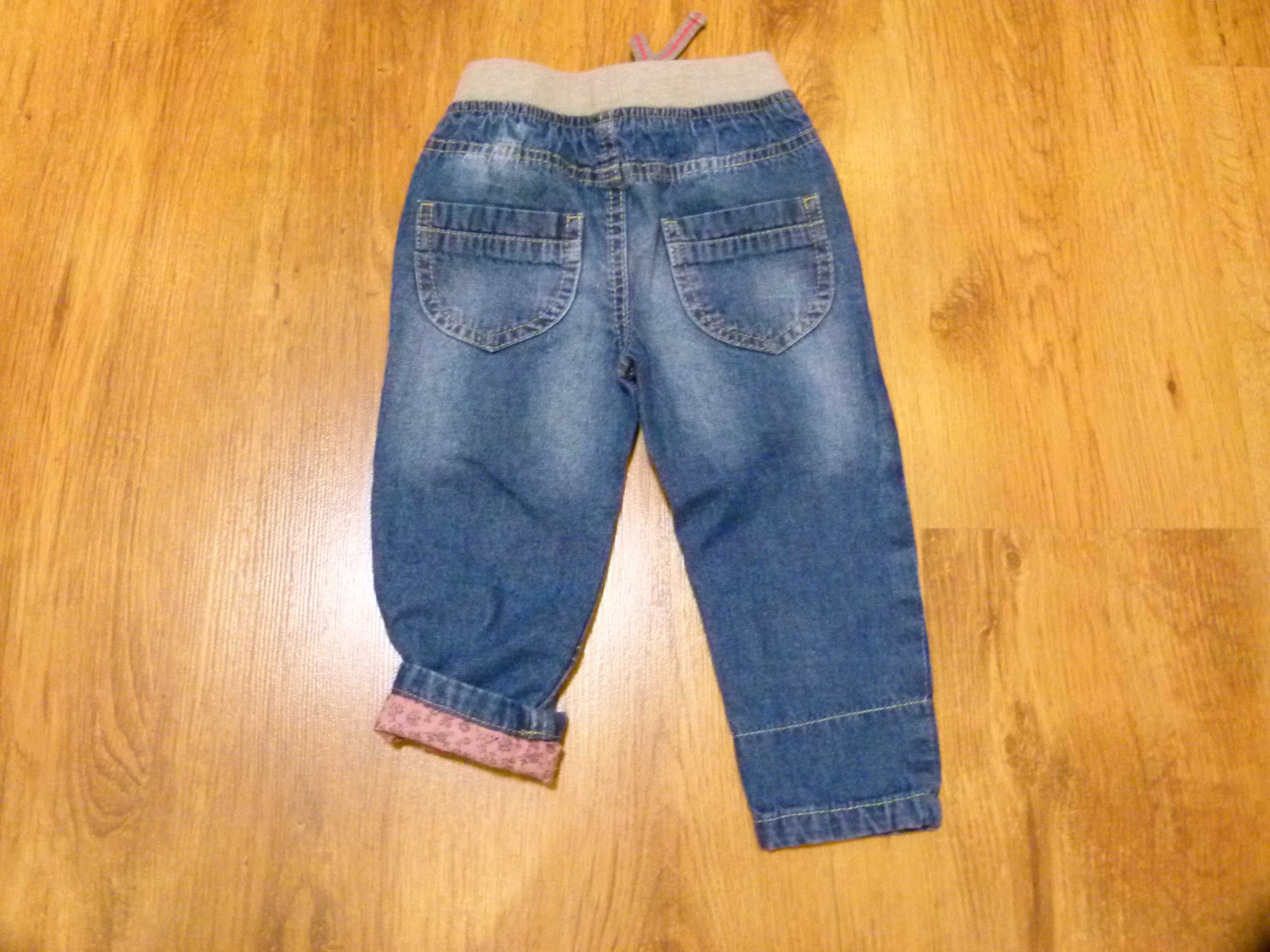 rozm 80 Primark spodnie jeans podwijane