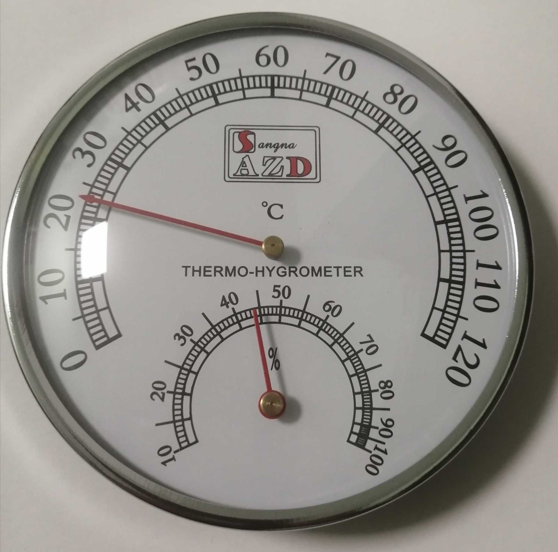 Термометр - гигрометр 0-120° для бани, дома -12,5см (НОВ.)