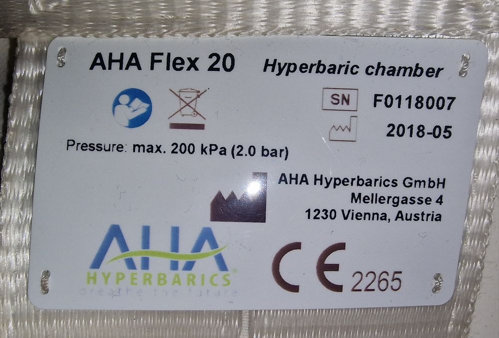 Medyczna Komora hiperbaryczna AHA Flex 20 , głębokość 10m