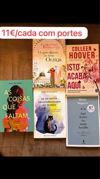 Livros Rita da Nova , Colleen Hoover, José Saramago e outros