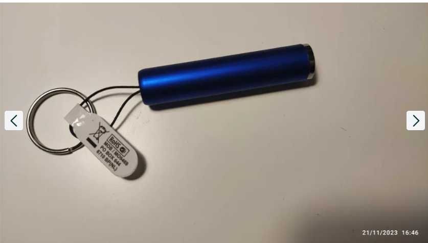 Mini latarka np.na klucze. Gadżet. Okazja !