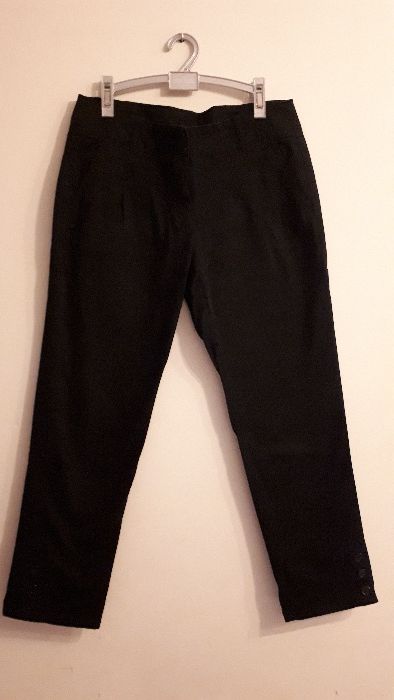Spodnie chinosy 7/8 czarne damskie rozmiar 38 Camaieu