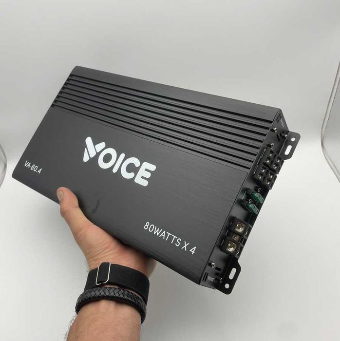 Підсилювач в машину класу ab войс 4 канали по 80 ват на канал