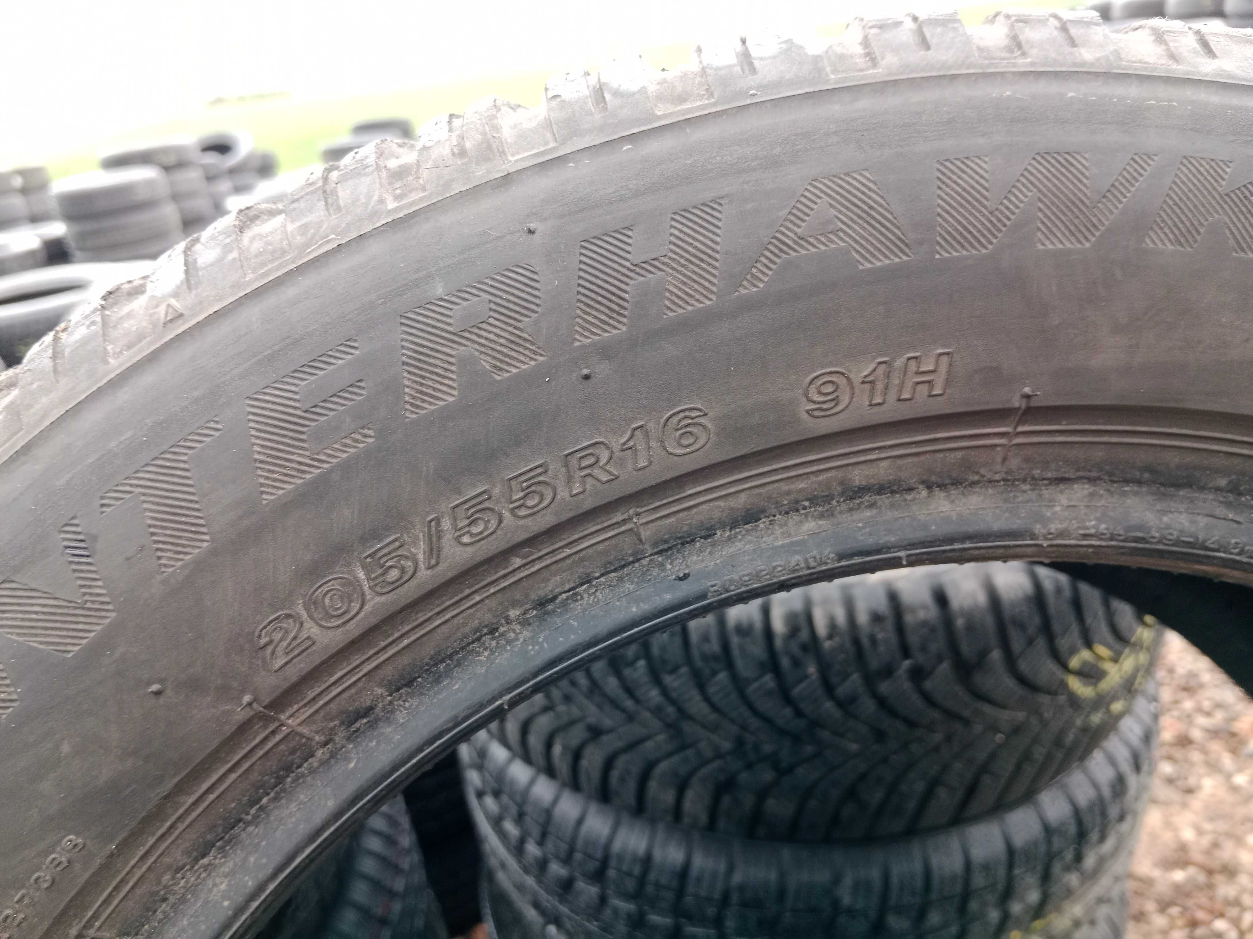 Opona używana 205/55R16 Firestone Winterhawk 4 1szt.