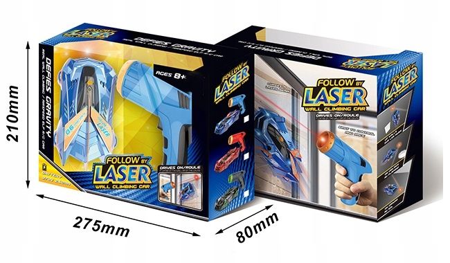 Auto Jeżdżące Po Ścianie Suficie Samochód Na Laser